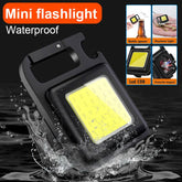 Multifunctional Mini USB Pocket Flashlight Rechargeable Flashlight COB-TI00756-Veeddydropshipping